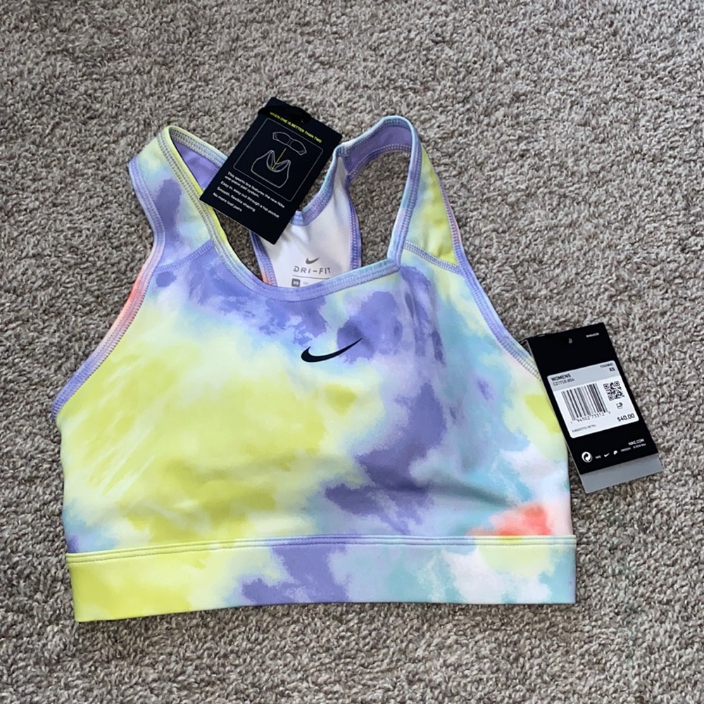 NIKE dry-fit tie-dye sports bra